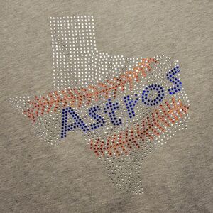 Polo Ralph Lauren Hoodie Jacket Houston Astros Bling OOAK - Size Medium,